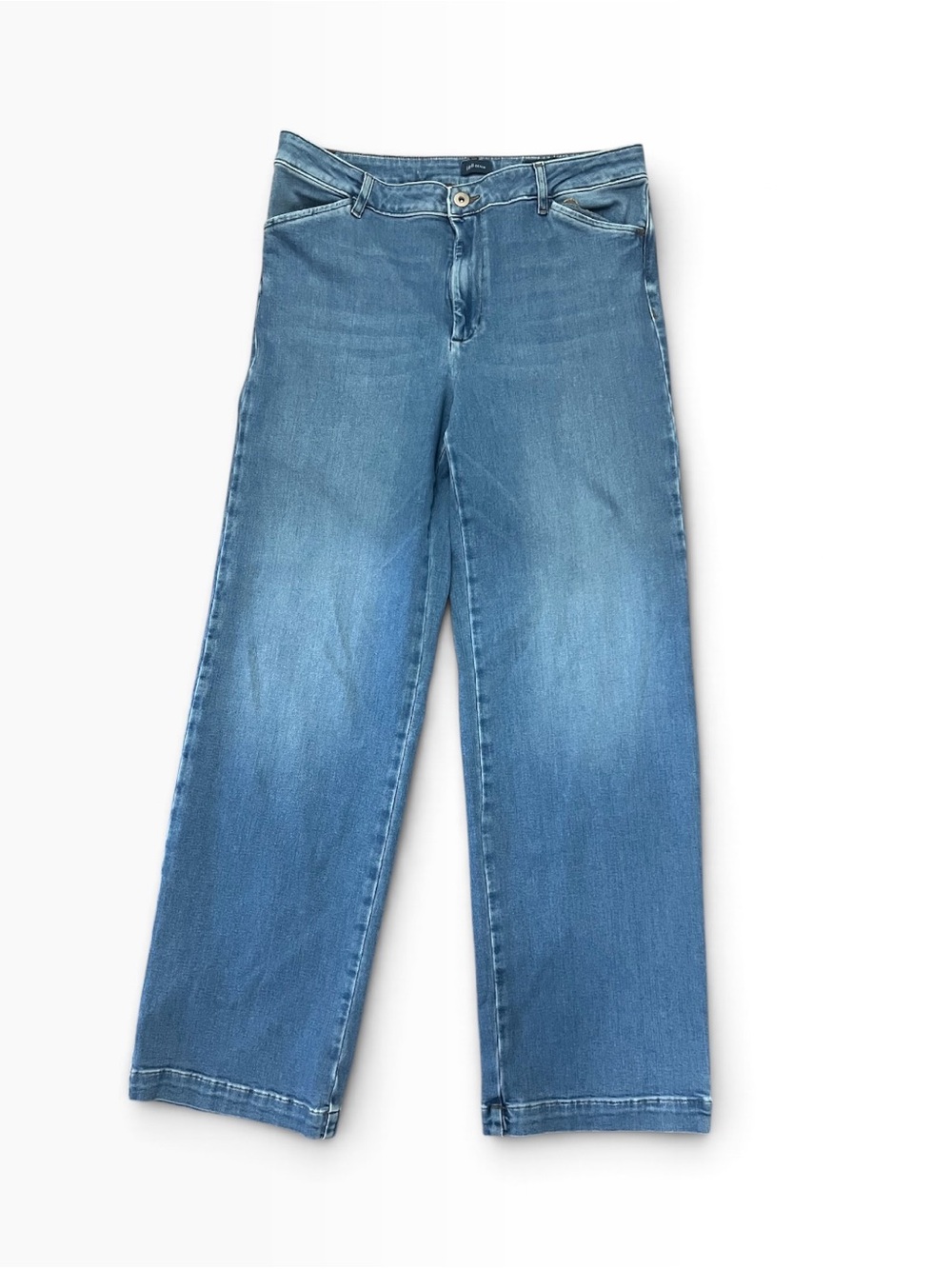 J. JillTrouser Jeans Size 12 Wide Leg Stretch Denim Medium Wash